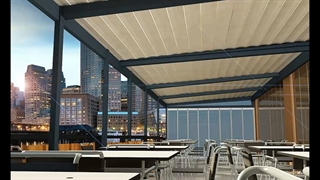 سقف متحرک برای رستوران و استخر