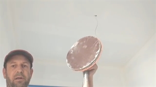 نحوه سنباده زدن سقف برای آماده سازی پخش تصویر ویدئو پروژکتور