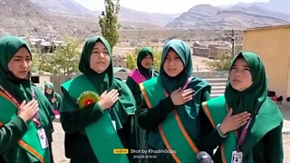 برگزاری سرود سلام فرمانده در شهر کارگیل هند