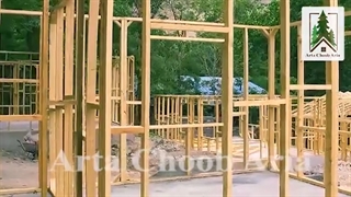 مراحل ساخت و آماده سازی ویلا چوبی پیش ساخته