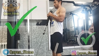 اجرای صحیح حرکت بدنسازی جلو بازو سیم کش طناب