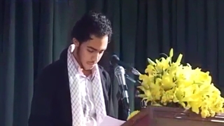 اجرای شعر سلام بر رزمنده در اولین گردهمایی آزادگان