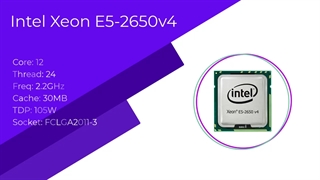 سی پی یو Intel Xeon E5-2650v4