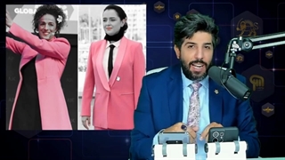 14010331: درخواست مسیح علینژاد با کت صورتی در کمیته یهودیان آمریکا- به ایران رحم نکنید