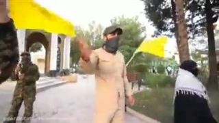 سرود سلام فرمانده در مرکز باکو کشور آذربایجان به زبان آذری