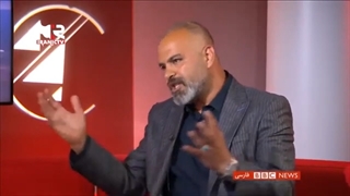 14010401: طوفان قیس قریشی در استودیوی بی بی سی فارسی!!