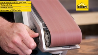 سنباده زنی چوب با دستگاه سنباده تسمه ای ماکیتا