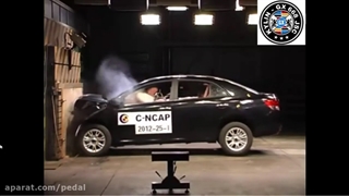 تست تصادف آریو S300 سایپا   زوتی Z300