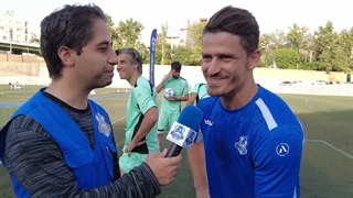 وریا غفوری وحید شمسایی فستیوال تنیس فوتبال در آکادمی آندرانیک تیموریان