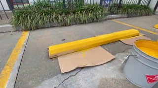 رنگ جدول خیابان