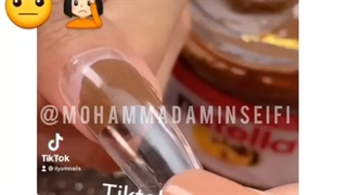 کاشت ناخن با نوتلا:/ دوستان اسید ساز گودرتمندن