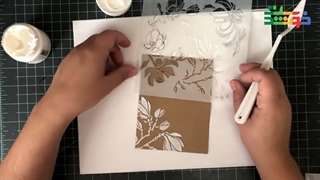 استفاده از ورق توتکالی با شابلون