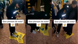 هواداران النصر پیراهن رونالدو را لگدمال کردند