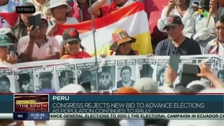 Peru's Congress rejects new project to advance elections for 2023