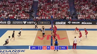 خلاصه بازی لهستان (۳) - (۱) ژاپن، نیمه نهایی رقابتهای لیگ ملتهای والیبال ۲۰۲۳