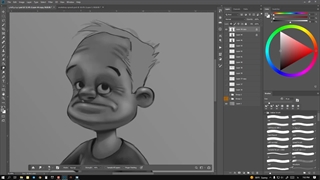 آموزش رایگان نقاشی دیجیتال - پیرمرد2 - آرت تول 13 از 17