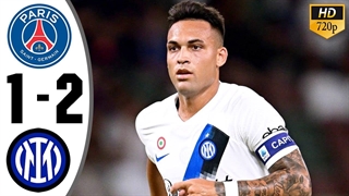 خلاصه بازی پاری سن ژرمن 1-2 اینترمیلان (10 مرداد 1402)