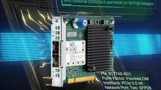 کارت شبکه HPE Ethernet 10/25Gb 2-port 640FLR-SFP28 Adapter با پارت نامبر 817749-B21