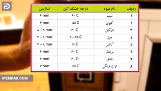 نحوه استفاده از میوه خشک کن صنعتی