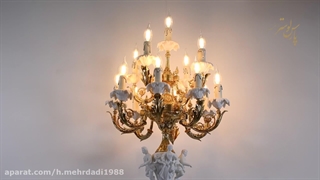 آباژور ایستاده برنزی پارس لوستر فراهانی