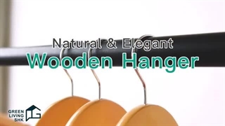 Natural & elegant wooden hanger